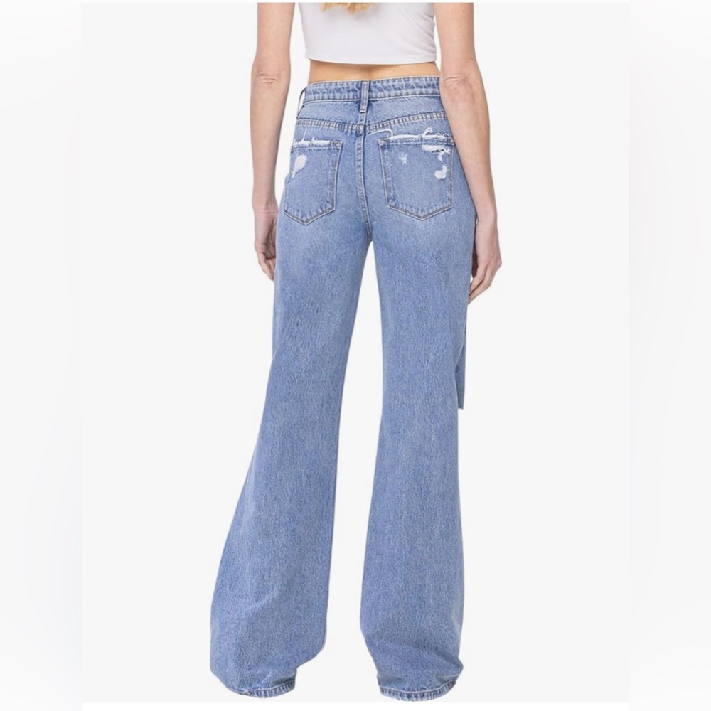 Flying Monkey Super High Rise 90’s Vintage Flare Jeans Size 26 - Picture 3 of 11